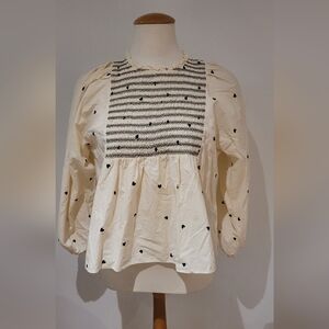 Zara Heart Print Blouse